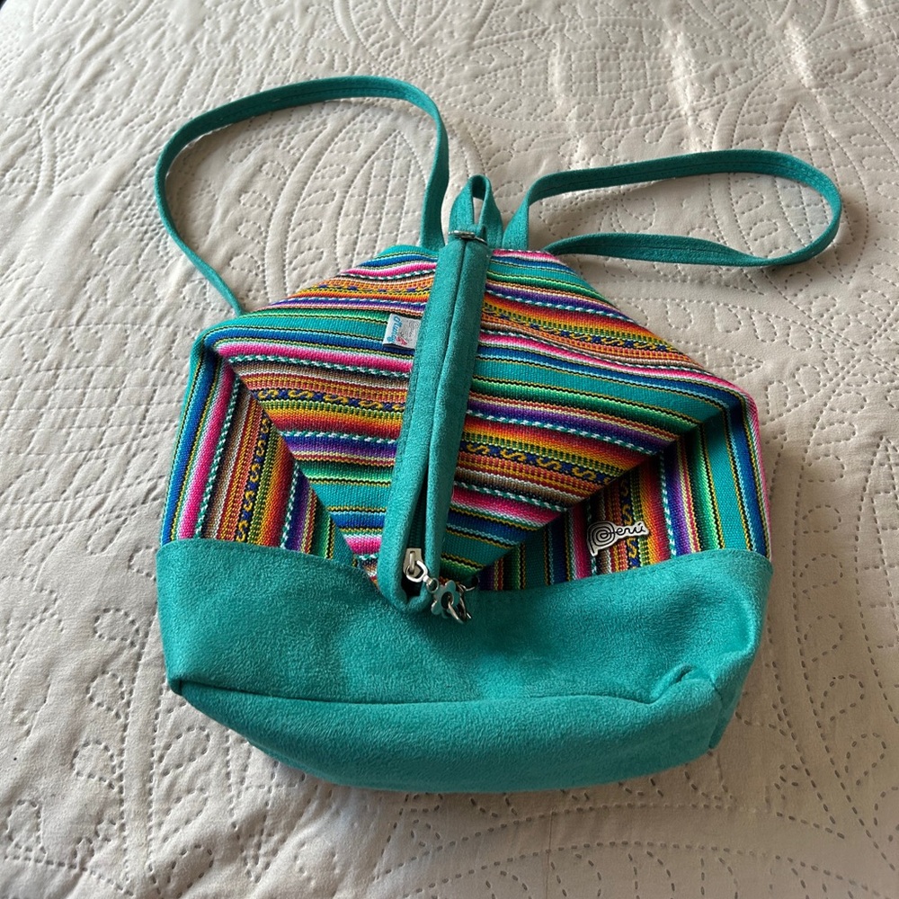 Peru Munay Multicolor Patterned Mini Backpack - image 1